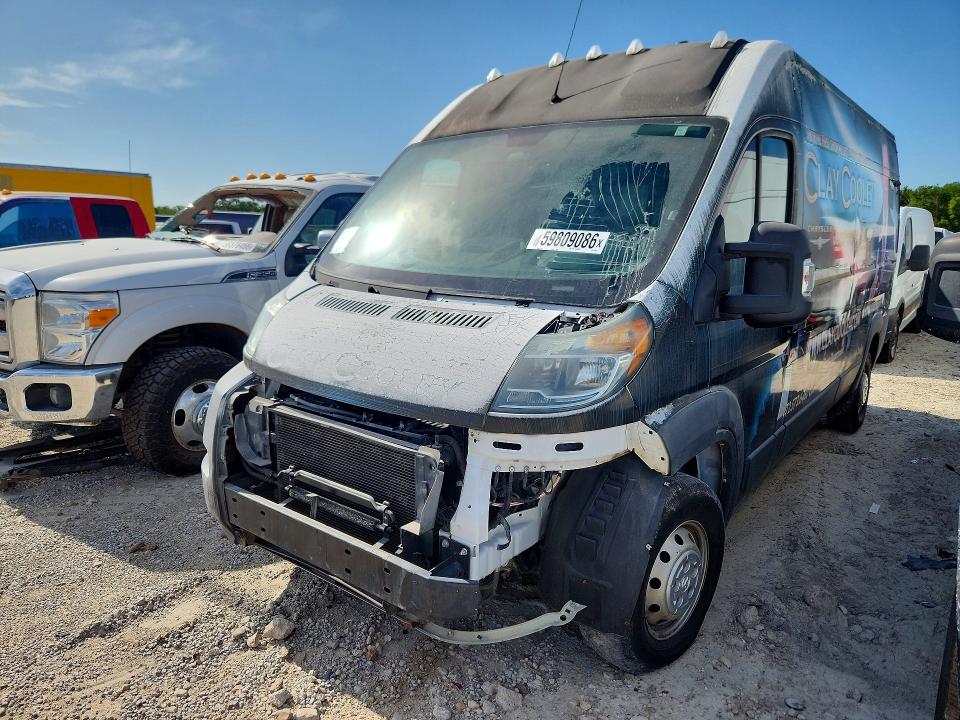 59809086 :رقم المزاد ، 3C6TRVDG9EE109957 vin ، 2014 Ram Promaster 2500 مزاد بيع