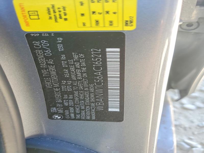 60404966 :رقم المزاد ، WBANW1C56AC165212 vin ، 2010 Bmw 535 مزاد بيع