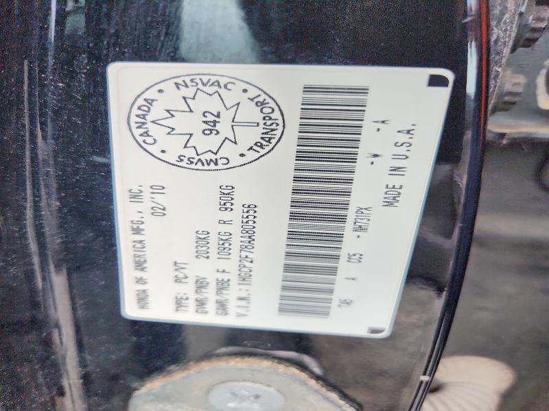 Aukcja sprzedaży 2010 Honda Accord, vin: 1HGCP2F78AA805556, numer aukcji: 62205566