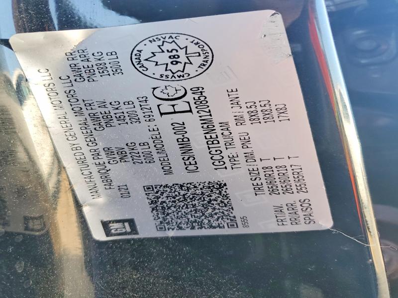 61535646 :رقم المزاد ، 1GCGTBEN6M1208549 vin ، 2021 Chevrolet Colorado مزاد بيع