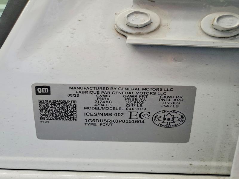 Aukcja sprzedaży 2023 Cadillac Ct5, vin: 1G6DU5RK0P0151604, numer aukcji: 63221346