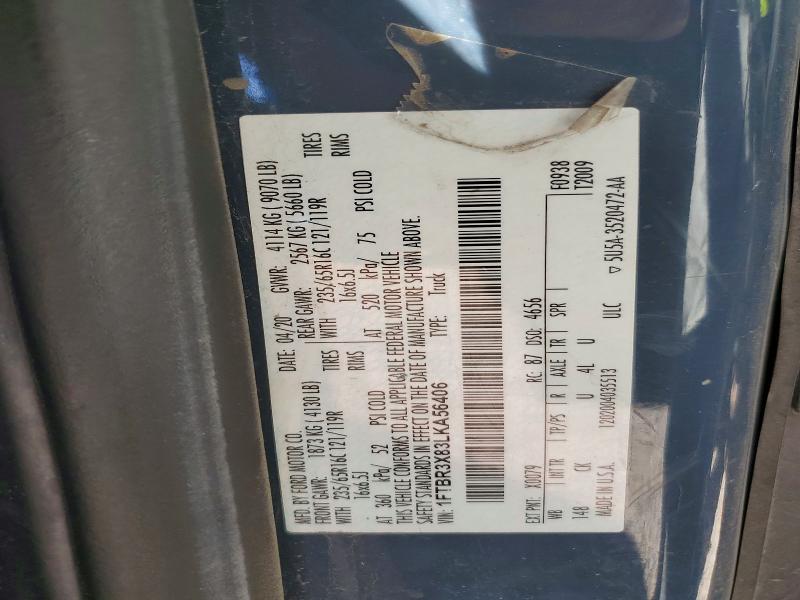 Продажа на аукционе авто 2020 Ford Transit, vin: 1FTBR3X83LKA56406, номер лота: 57962046