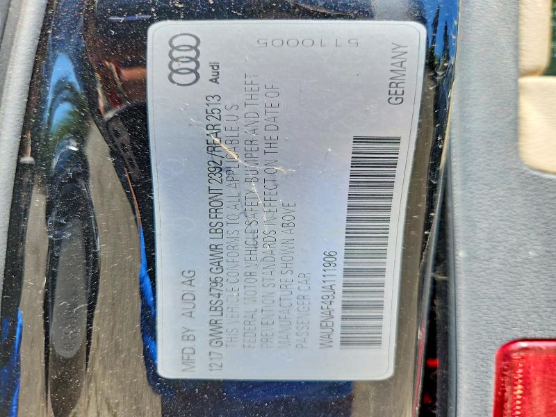 Aukcja sprzedaży 2018 Audi A4, vin: WAUENAF49JA111906, numer aukcji: 62724786