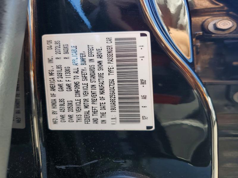 Продаж на аукціоні авто 2006 Acura 3.2tl, vin: 19UUA66256A047264, номер лоту: 58474216