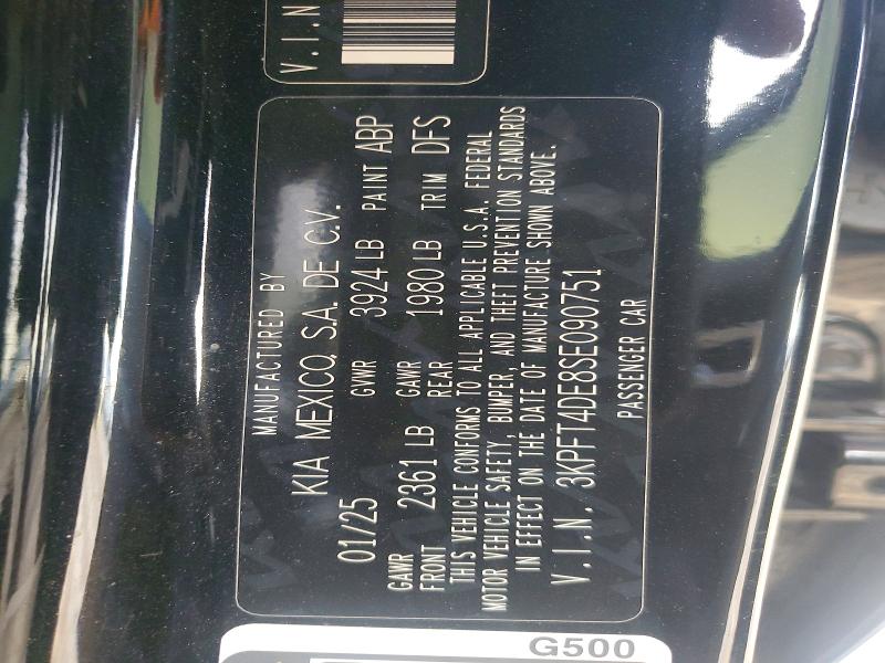 2025 Kia K4 მანქანა იყიდება აუქციონზე, vin: 3KPFT4DE8SE090751, აუქციონის ნომერი: 61752656
