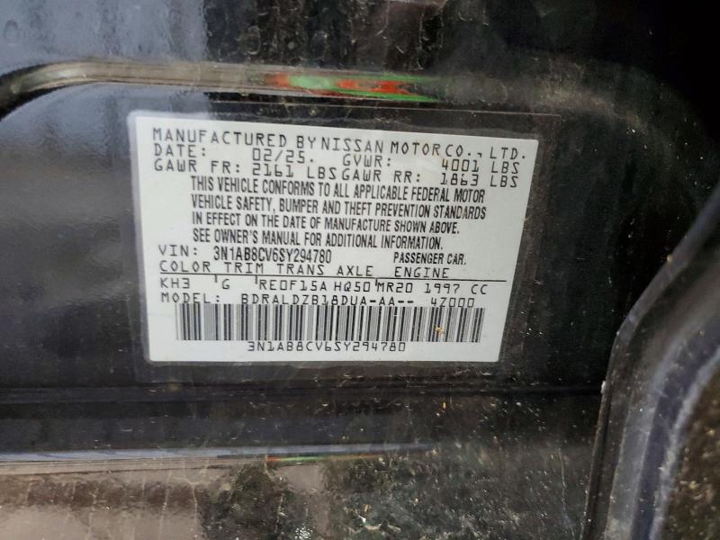Aukcja sprzedaży 2025 Nissan Sentra, vin: 3N1AB8CV6SY294780, numer aukcji: 60382826