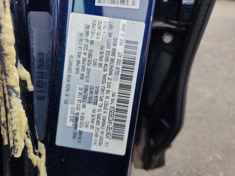 2021 Mazda Cx-5 მანქანა იყიდება აუქციონზე, vin: JM3KFBEY4M0390504, აუქციონის ნომერი: 57828356