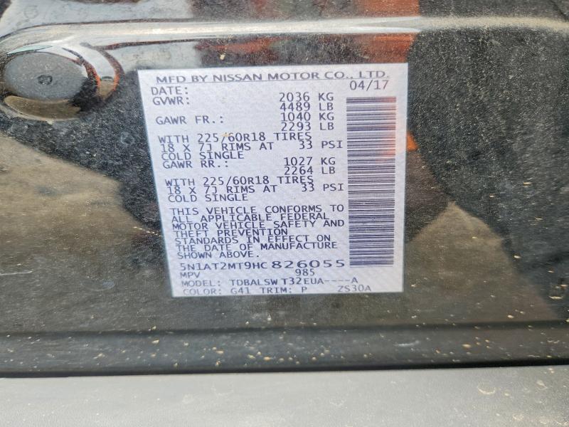 Продажа на аукционе авто 2017 Nissan Rogue, vin: 5N1AT2MT9HC826055, номер лота: 62126876