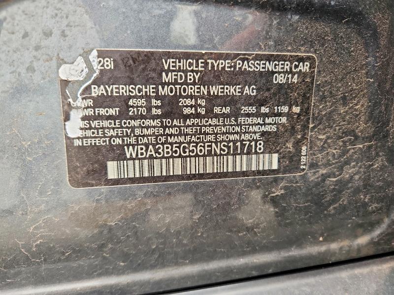 Продаж на аукціоні авто 2015 Bmw 328, vin: WBA3B5G56FNS11718, номер лоту: 61201986