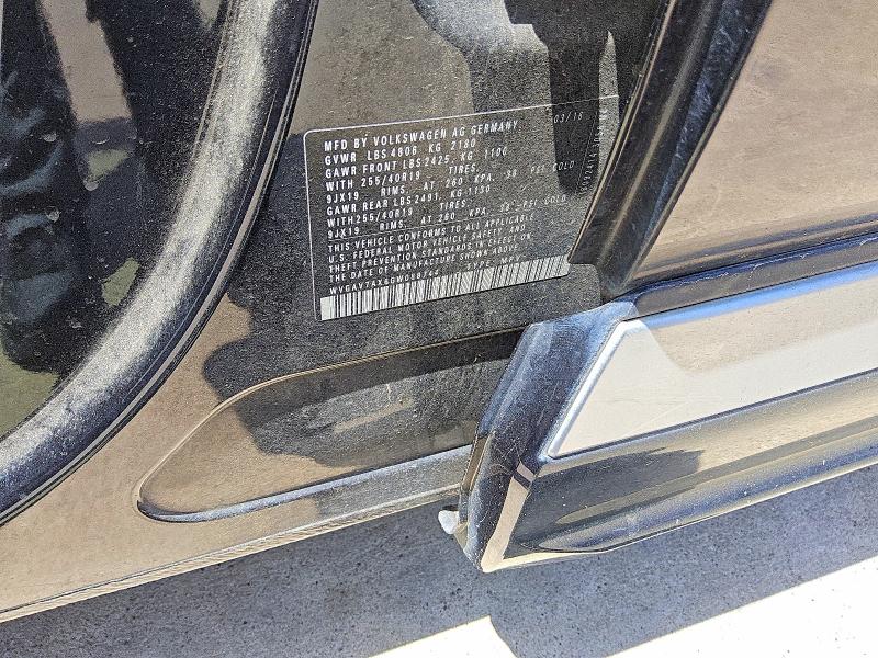 61800136 :رقم المزاد ، WVGAV7AX6GW088744 vin ، 2016 Volkswagen Tiguan مزاد بيع