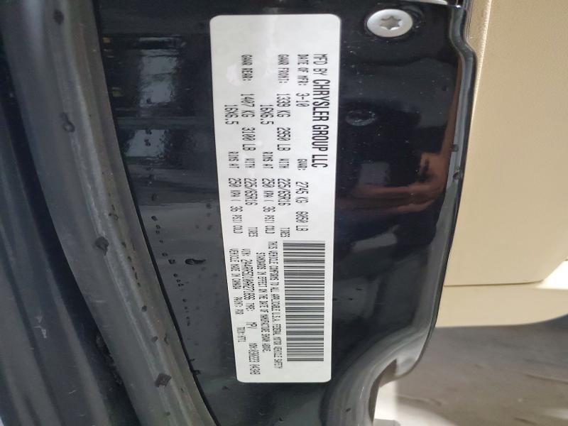 60759076 :رقم المزاد ، 2A4RR5D10AR271896 vin ، 2010 Chrysler Town & Country مزاد بيع