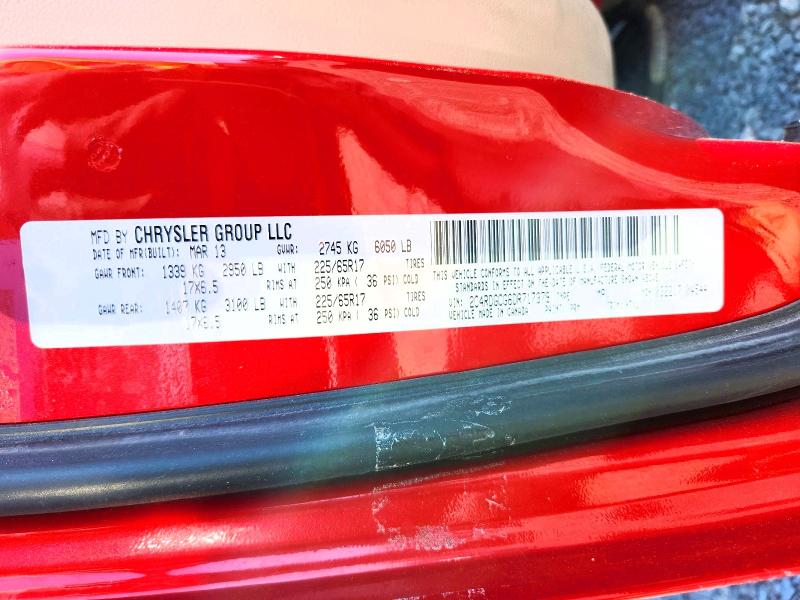 Продаж на аукціоні авто 2013 Dodge Grand Caravan, vin: 2C4RDGCG6DR717379, номер лоту: 61808726