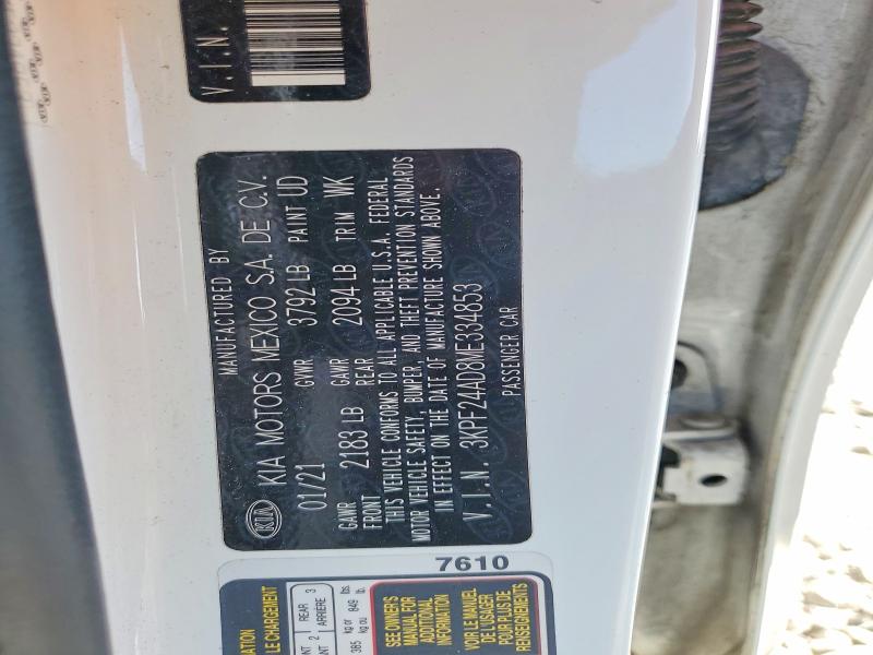 Продажа на аукционе авто 2021 Kia Forte, vin: 3KPF24AD8ME334853, номер лота: 59359206