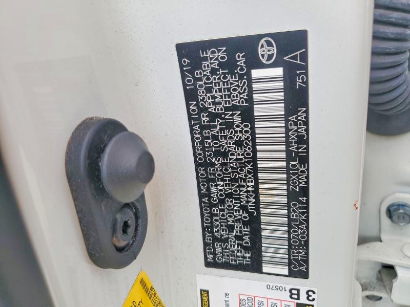 Продаж на аукціоні авто 2019 Toyota C-hr, vin: JTNKHMBX7K1062300, номер лоту: 61970516