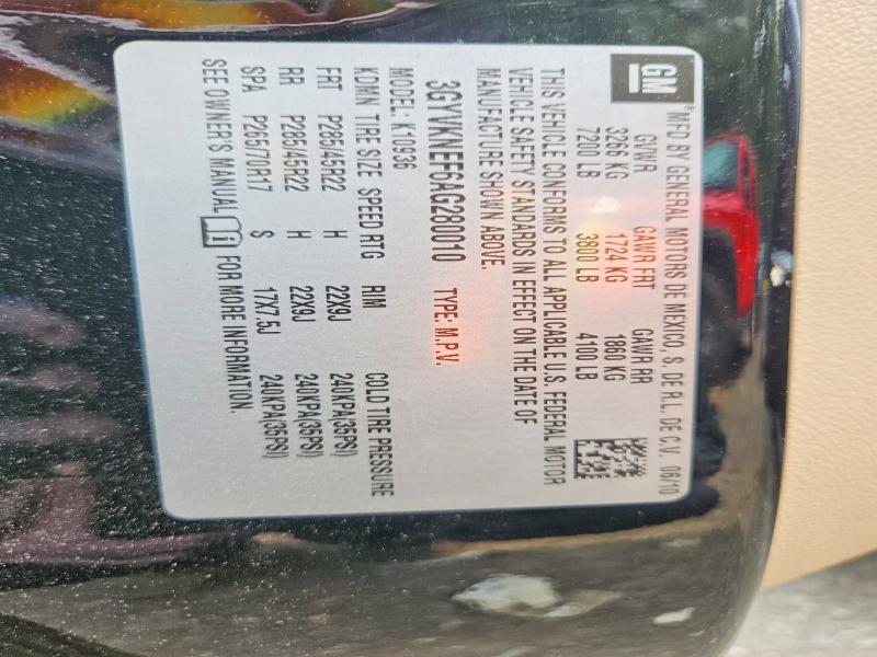 Aukcja sprzedaży 2010 Cadillac Escalade, vin: 3GYVKNEF6AG280010, numer aukcji: 61188346