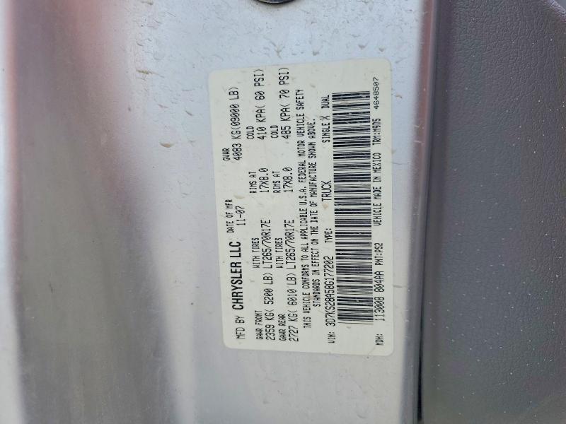 Aukcja sprzedaży 2008 Dodge Ram 2500, vin: 3D7KS28A58G177202, numer aukcji: 60035646