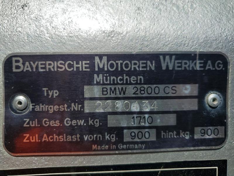 62539386 :رقم المزاد ، 2280434 vin ، 1971 Bmw 3.0 Csi مزاد بيع