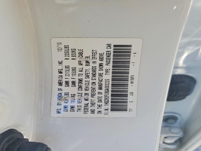 Продаж на аукціоні авто 2016 Honda Accord, vin: 1HGCR2F09GA093225, номер лоту: 60837996