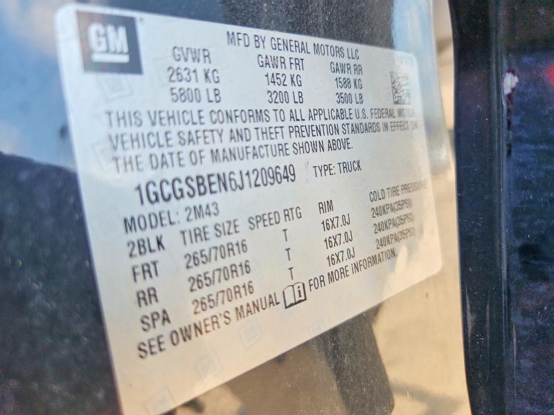Aukcja sprzedaży 2018 Chevrolet Colorado, vin: 1GCGSBEN6J1209649, numer aukcji: 62341796