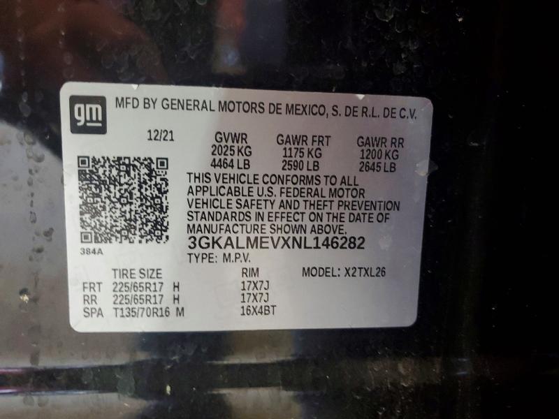 Aukcja sprzedaży 2022 Gmc Terrain, vin: 3GKALMEVXNL146282, numer aukcji: 61233286