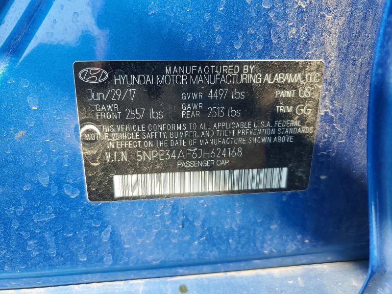 Продажа на аукционе авто 2018 Hyundai Sonata, vin: 5NPE34AF6JH624168, номер лота: 62265906