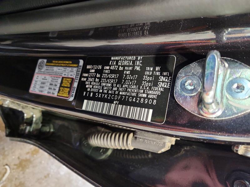 2026 Kia Sportage მანქანა იყიდება აუქციონზე, vin: 5XYK2CDF7TG428908, აუქციონის ნომერი: 61247226