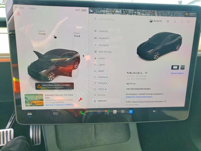 61804856 :رقم المزاد ، 7SAYGDEE3RF060964 vin ، 2024 Tesla Model Y مزاد بيع
