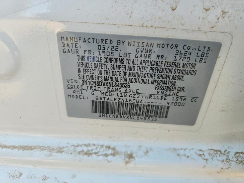 Продаж на аукціоні авто 2022 Nissan Versa, vin: 3N1CN8DVXNL845535, номер лоту: 60879016
