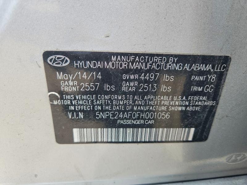 Aukcja sprzedaży 2015 Hyundai Sonata, vin: 5NPE24AF0FH001056, numer aukcji: 59095506