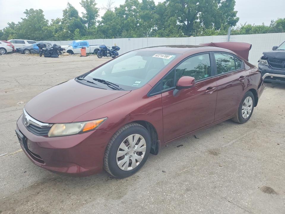 62214766 :رقم المزاد ، 19XFB2F51CE022913 vin ، 2012 Honda Civic مزاد بيع