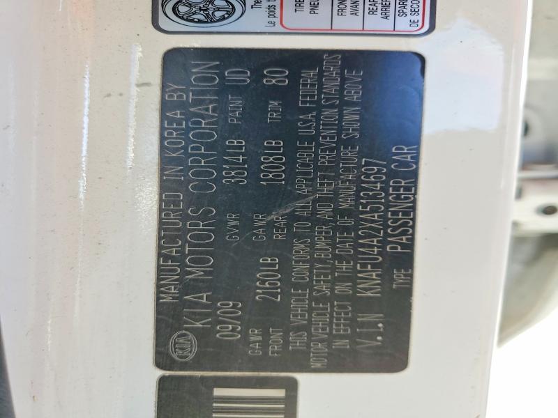 Aukcja sprzedaży 2010 Kia Forte, vin: KNAFU4A2XA5134697, numer aukcji: 62291146