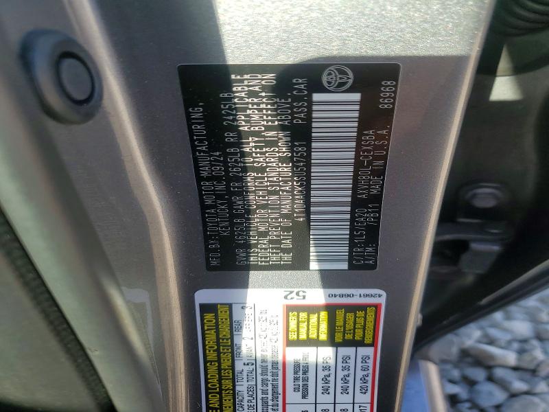 Продаж на аукціоні авто 2025 Toyota Camry, vin: 4T1DAACK5SU547581, номер лоту: 59833246