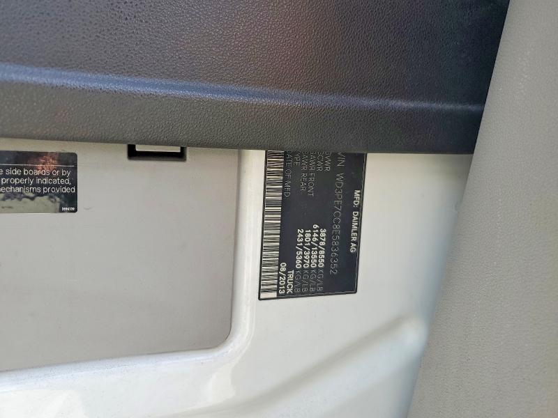 2014 Mercedes-benz Sprinter მანქანა იყიდება აუქციონზე, vin: WD3PE7CC8E5836352, აუქციონის ნომერი: 59861836