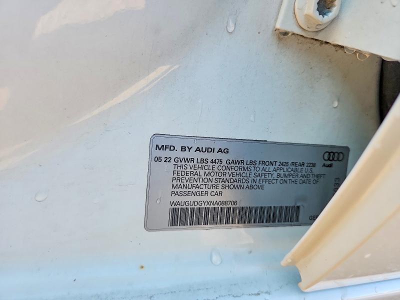 Aukcja sprzedaży 2022 Audi A3, vin: WAUGUDGYXNA088706, numer aukcji: 60652466