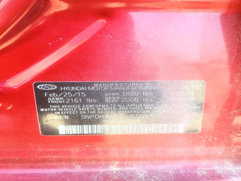 Продажа на аукционе авто 2015 Hyundai Elantra, vin: 5NPDH4AE3FH650531, номер лота: 63418906