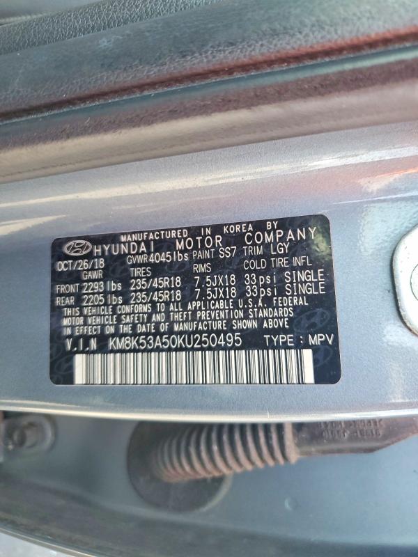 Продаж на аукціоні авто 2019 Hyundai Kona, vin: KM8K53A50KU250495, номер лоту: 61994876