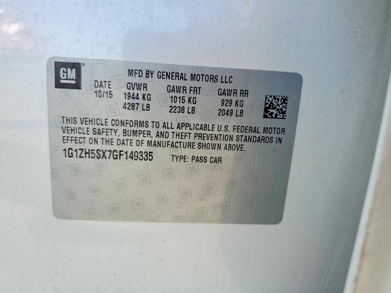 Aukcja sprzedaży 2016 Chevrolet Malibu, vin: 1G1ZH5SX7GF149335, numer aukcji: 61292916