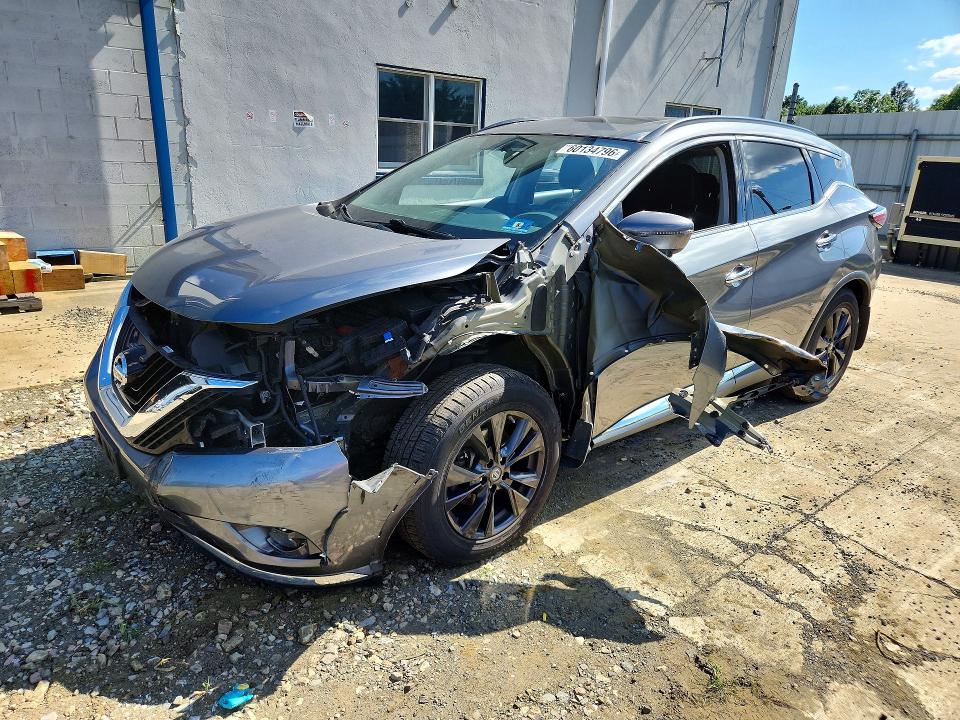 60134796 :رقم المزاد ، 5N1AZ2MH3JN138119 vin ، 2018 Nissan Murano مزاد بيع