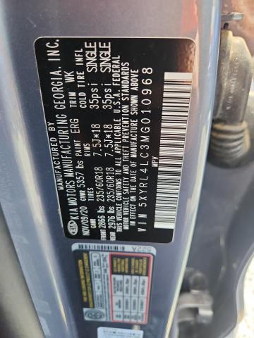 60180856 :رقم المزاد ، 5XYRL4LC3MG010968 vin ، 2021 Kia Sorento مزاد بيع