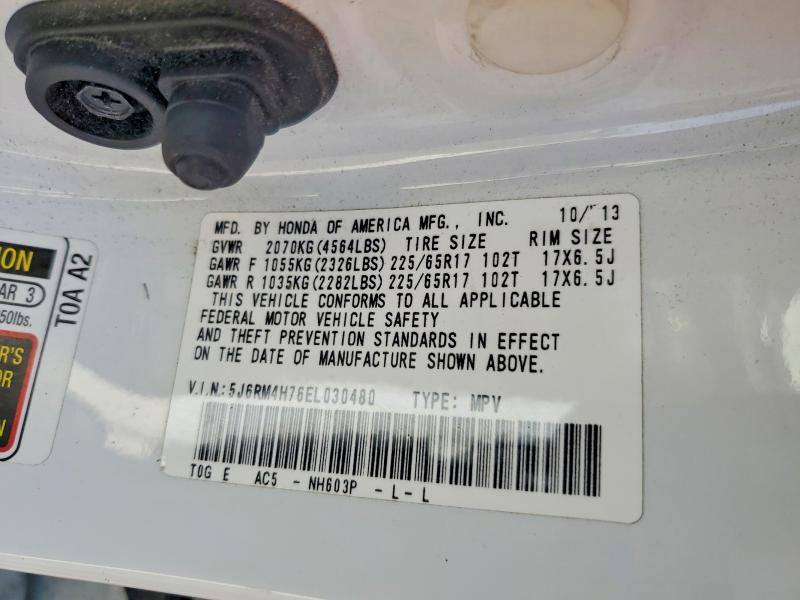 Aukcja sprzedaży 2014 Honda Cr-v, vin: 5J6RM4H76EL030480, numer aukcji: 60713326