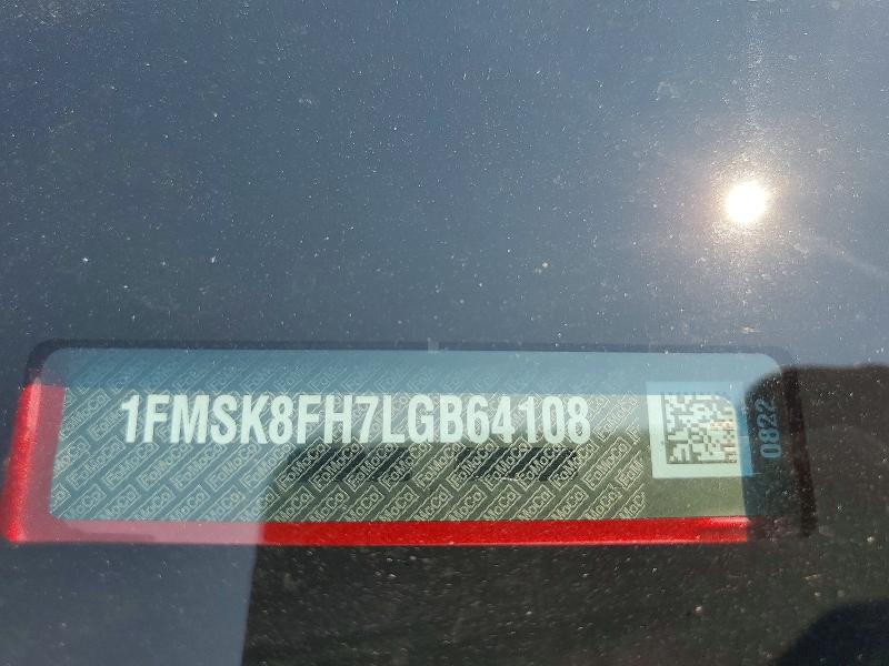 2020 Ford Explorer მანქანა იყიდება აუქციონზე, vin: 1FMSK8FH7LGB64108, აუქციონის ნომერი: 62791146