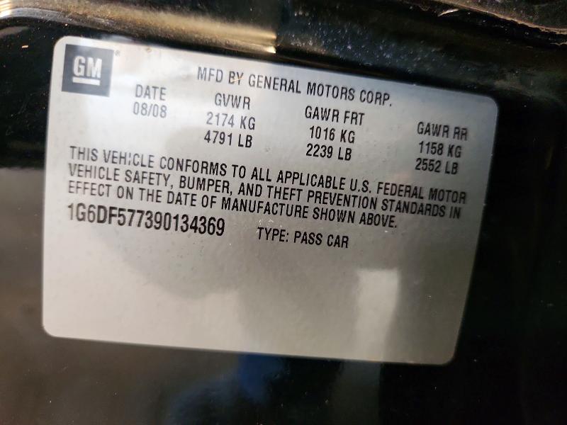 2009 Cadillac Cts მანქანა იყიდება აუქციონზე, vin: 1G6DF577390134369, აუქციონის ნომერი: 62460596