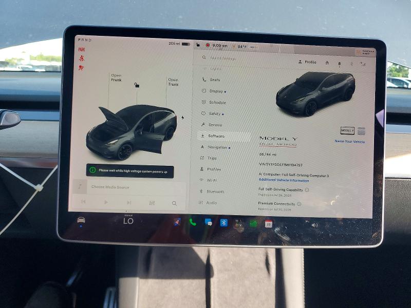 Продаж на аукціоні авто 2021 Tesla Model Y, vin: 5YJYGDEF1MF194757, номер лоту: 62202916