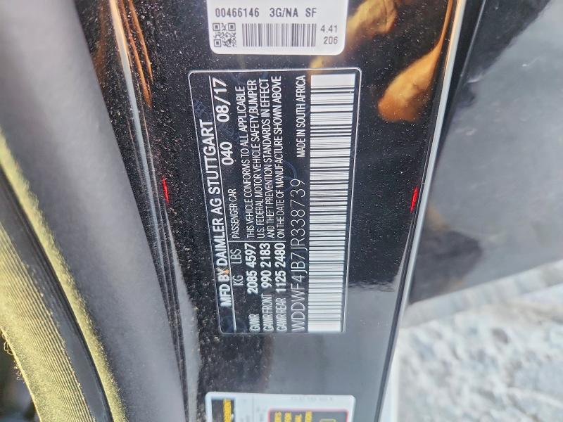 59146416 :رقم المزاد ، WDDWF4JB7JR338739 vin ، 2018 Mercedes-benz C مزاد بيع