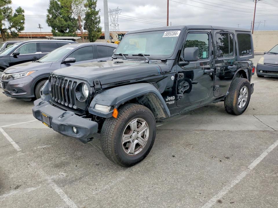 58953366 :رقم المزاد ، 1C4HJXDG4JW108992 vin ، 2018 Jeep Wrangler Unlimited مزاد بيع