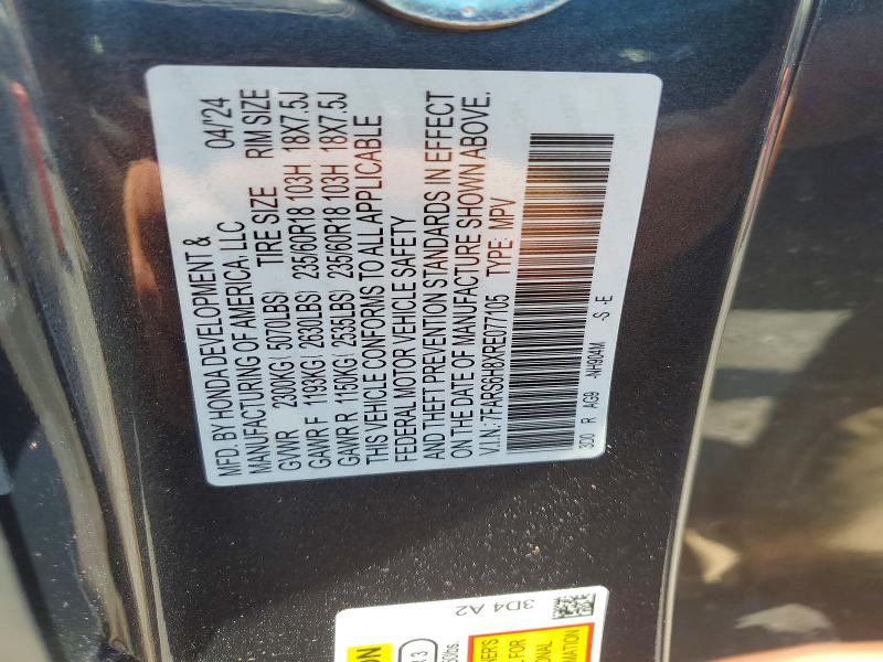 Продаж на аукціоні авто 2024 Honda Cr-v, vin: 7FARS6H8XRE077105, номер лоту: 60798886