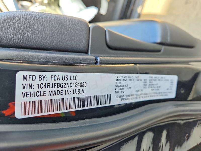 Aukcja sprzedaży 2022 Jeep Grand Cherokee, vin: 1C4RJFBG2NC124889, numer aukcji: 60410246