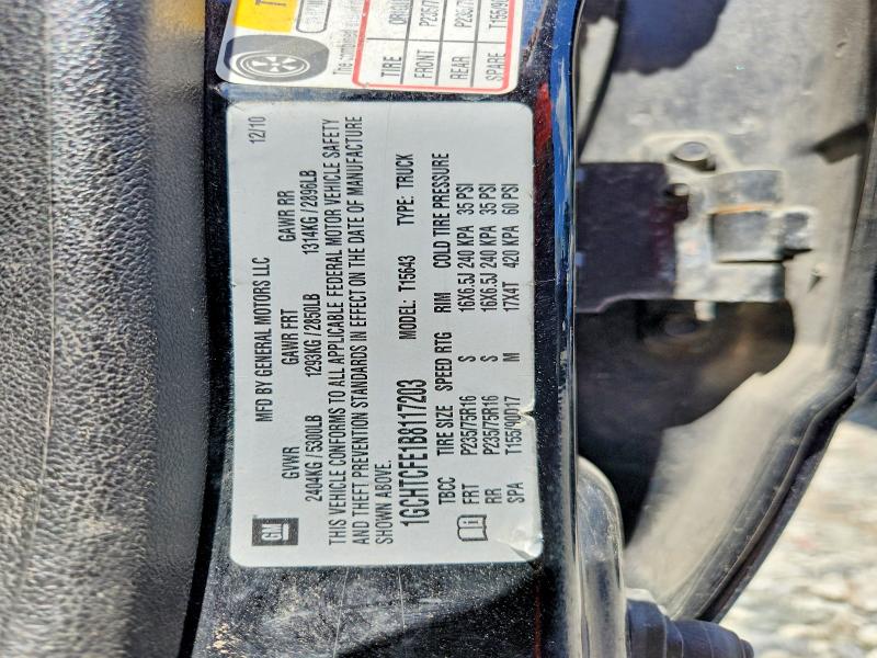 2011 Chevrolet Colorado მანქანა იყიდება აუქციონზე, vin: 1GCHTCFE1B8117203, აუქციონის ნომერი: 59216906