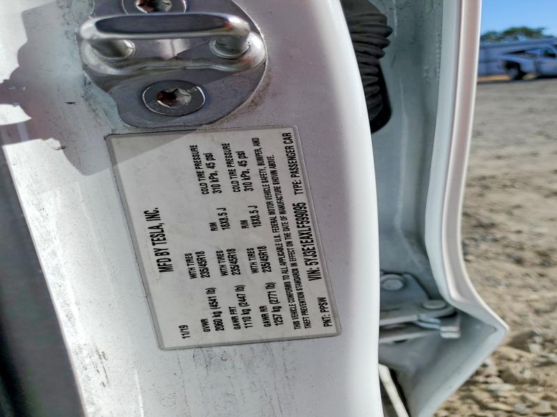 Продажа на аукционе авто 2020 Tesla Model 3, vin: 5YJ3E1EAXLF599095, номер лота: 60611806