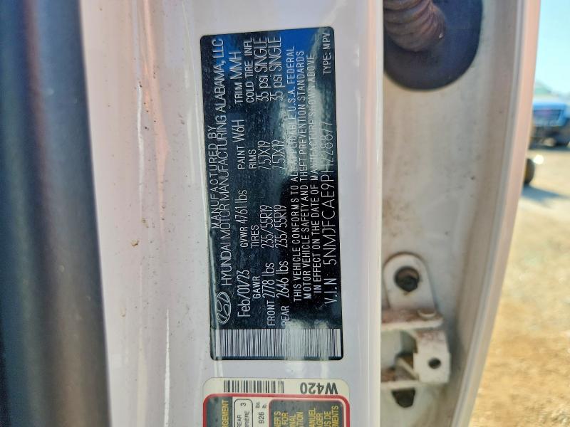 2023 Hyundai Tucson მანქანა იყიდება აუქციონზე, vin: 5NMJFCAE9PH228877, აუქციონის ნომერი: 59972056
